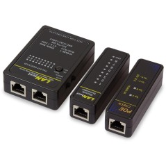 LogiLink Network Cable Tester Set - Find Faults Fast with Copper Network Tester (4052792042498)